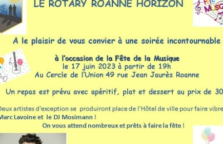 Fête de la musique du Rotary Roanne Horizon