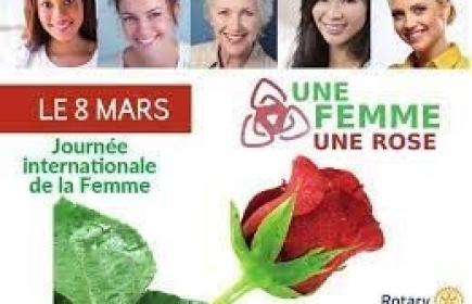 Le Rotary-Club Rodez Espalion s'associe à L’opération annuelle « une Femme une Rose » .